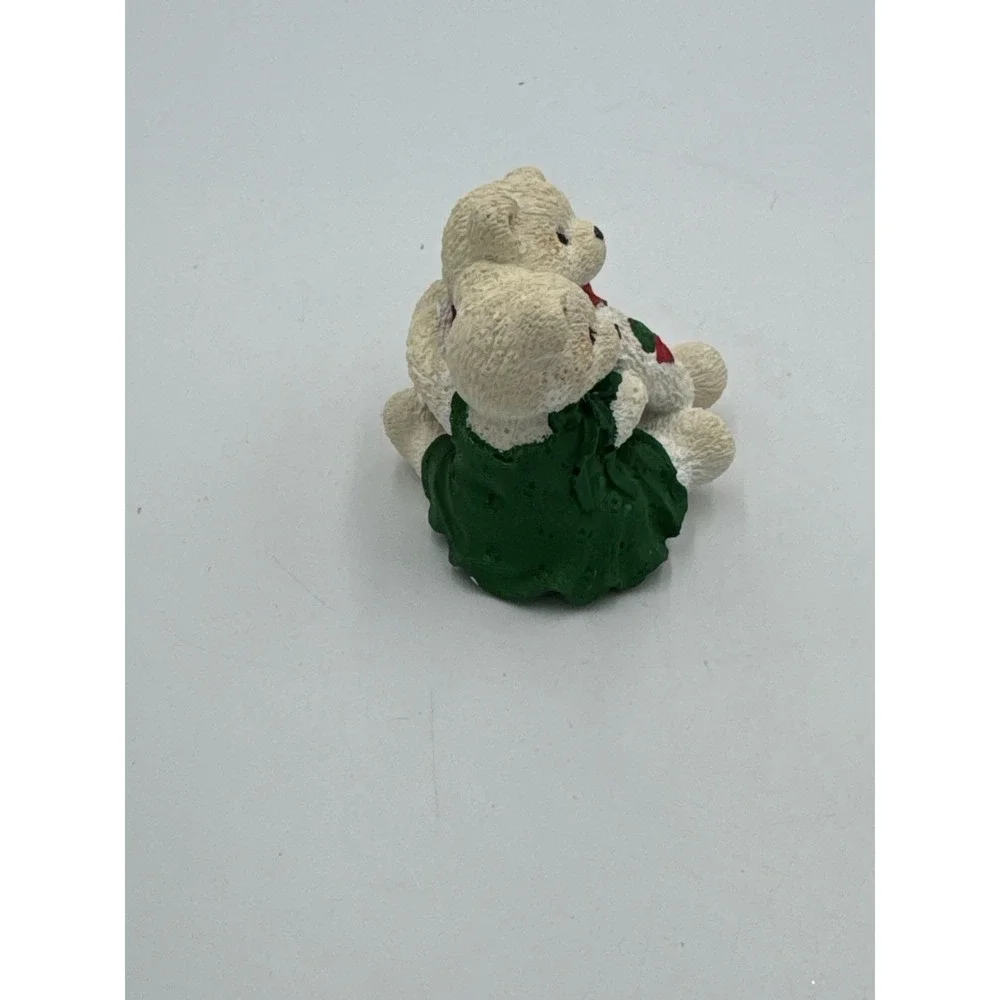 Vintage Ceramic Christmas Bears Figurine